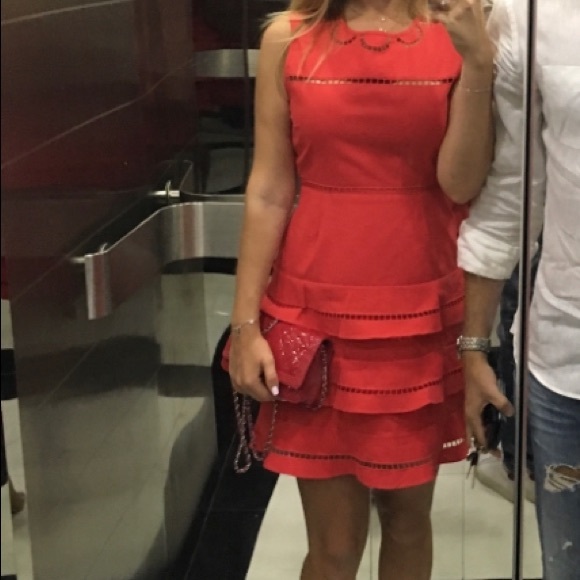 Red Valentino Cotton Embroidered Dress size 40 - Picture 7 of 7